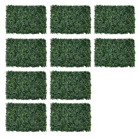 Pack 10 Pasto Césped Artificial Interior Exterior 40x60 Cm-0