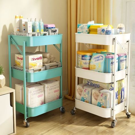 Estante Organizador Plegable Cocina Baño 3 Niveles - Negro-3