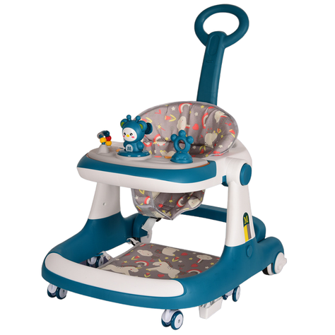 Andadera Caminadora De Bebé Multifuncional Anticaida Unisex Verde-0