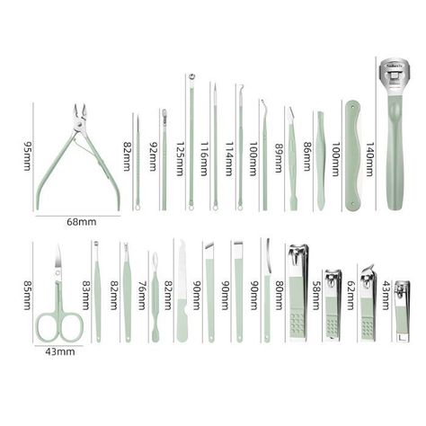 Set Manicure Pinzas y Limas Corta Uñas 22 Unidades-1