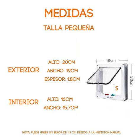 Puerta Silenciosa Solapa Gato Interior Exterior-6