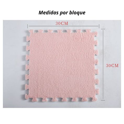 Pack 6 Alfombra Bloque Felpa Living Dormitorio Invierno Home-2