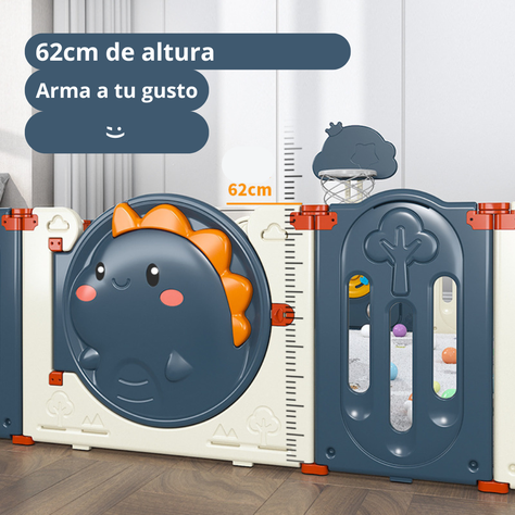 Corral De Juegos Infantil Dinosaurio Plegable 152cm X 152cm-2