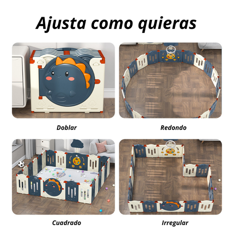 Corral De Juegos Infantil Dinosaurio Plegable 152cm X 152cm-4