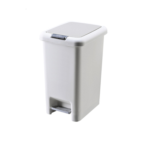 Basurero Cocina Con Pedal Y Apertura A Presión De 8 Litros-0
