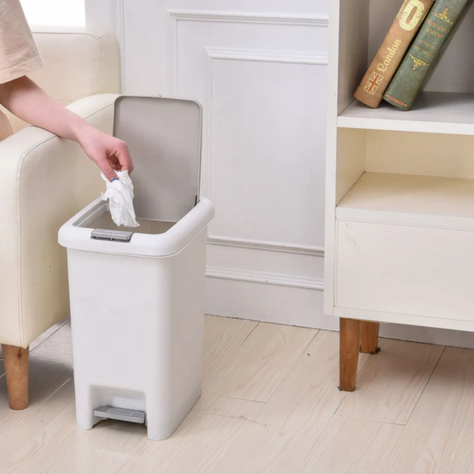 Basurero Cocina Con Pedal Y Apertura A Presión De 8 Litros-2