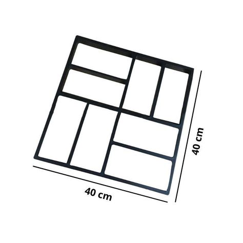 Molde Para Cemento Construcción Baldosas Decoración 40*40cm-2