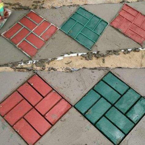 Molde Para Cemento Construcción Baldosas Decoración 40*40cm-3