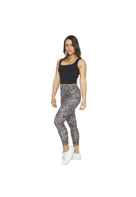 Mujer Calza Legging Con Pretina H2O Wear Animal Print Beige-0