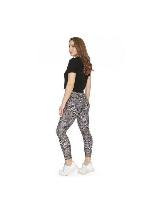 Mujer Calza Legging Con Pretina H2O Wear Animal Print Beige-5