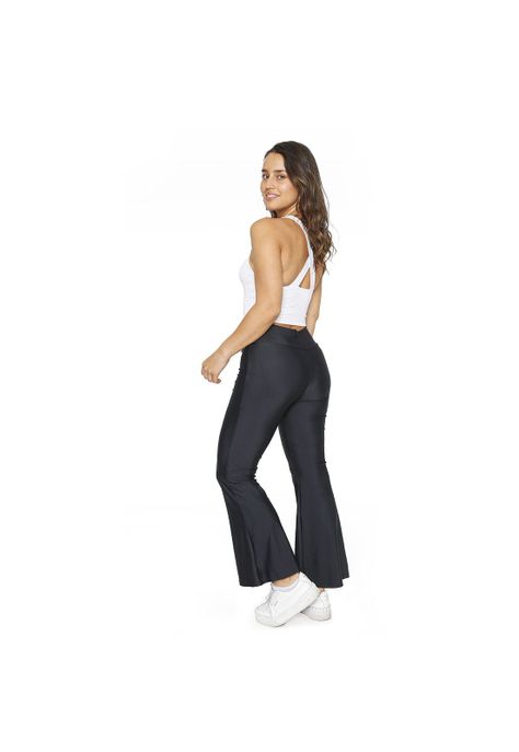 Mujer Calza Flare Con Pretina  H2O Wear Negra-4