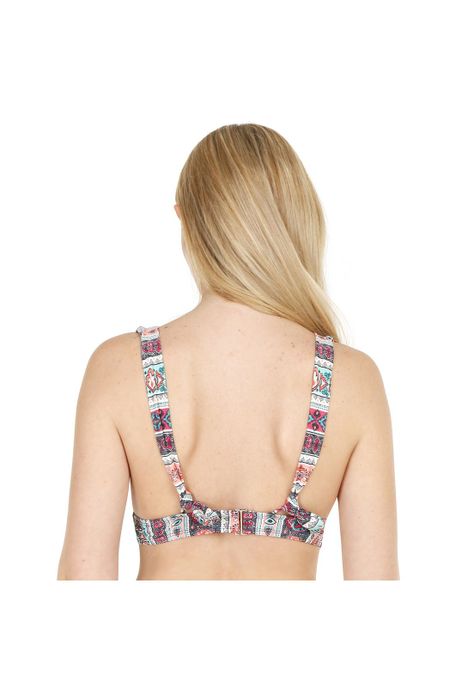Traje de Baño Top Halter Mujer H2O Wear Beige-1