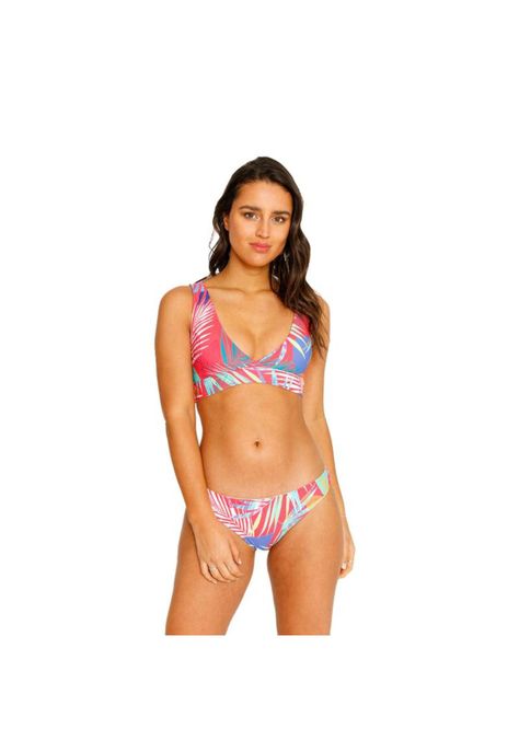 Traje de Baño Bikini Top Two Ways para Mujer Azul-0