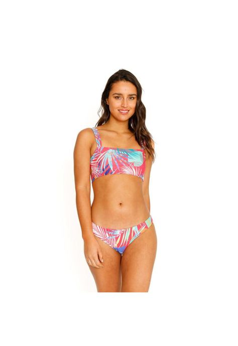 Traje de Baño Bikini Top Two Ways para Mujer Azul-5