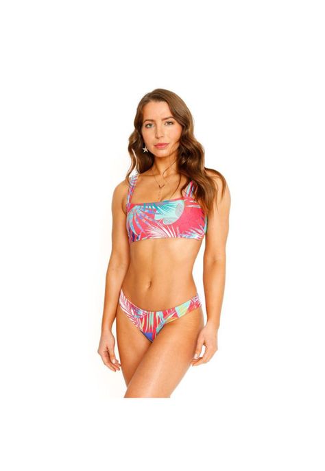 Traje de Baño Bikini Top Two Ways para Mujer Azul-7