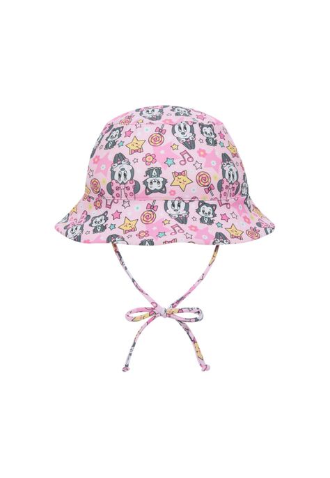 Gorro Bebe Niña UV50+ Disney Minnie Rosado-0