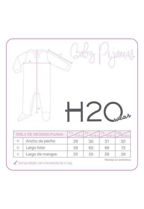 Pijama Bebé Niña Entero c/Gorro Polar Sustentable Lila H2O Wear-2
