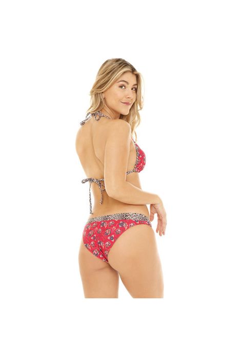 Traje de Baño Bikini Mujer H2O Wear Triangulo Compose Rojo-2