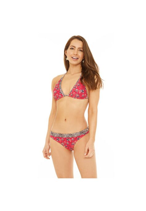 Traje de Baño Bikini Mujer H2O Wear Triangulo Compose Rojo-3