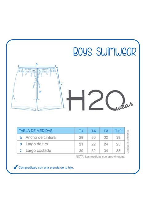 Traje de Baño Niño Short Est. Palmeras H2O Wear-2