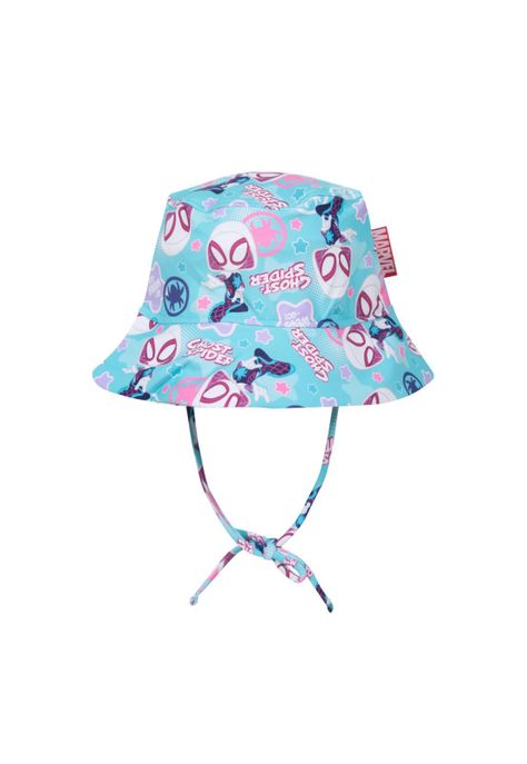 Gorro Bebe Niña UV 50 Disney Spidey Celeste-0
