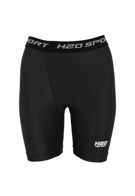 Bermuda Deportiva Teens Pretina Estampada Negro H2O-0