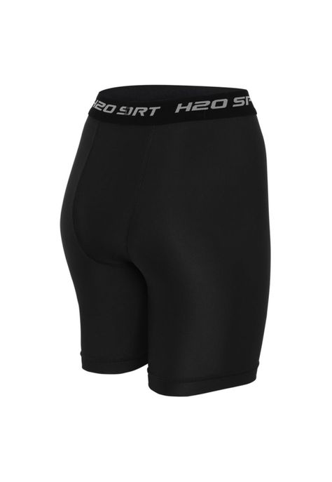 Bermuda Deportiva Teens Pretina Estampada Negro H2O-1