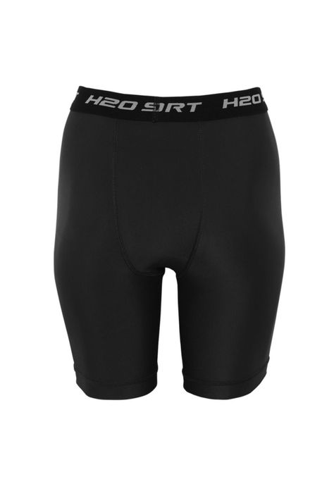 Bermuda Deportiva Teens Pretina Estampada Negro H2O-2