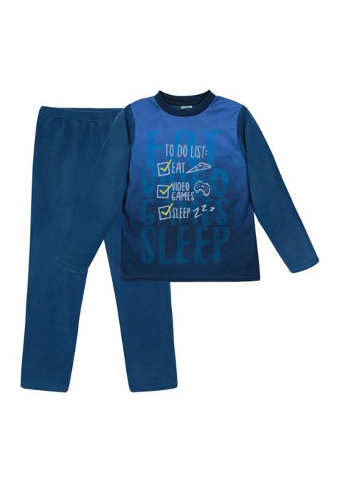 Pijama Niño Polar  H2O Wear Azul-0