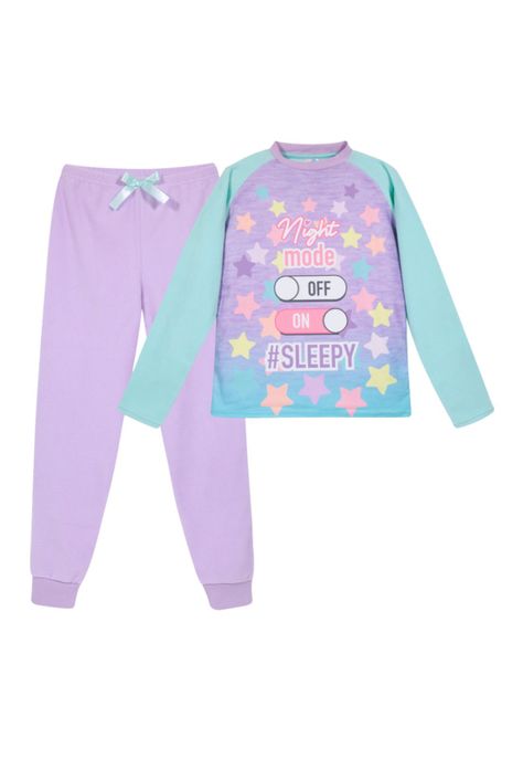 Pijama Teens Niña Polar H2O Wear Lila-0