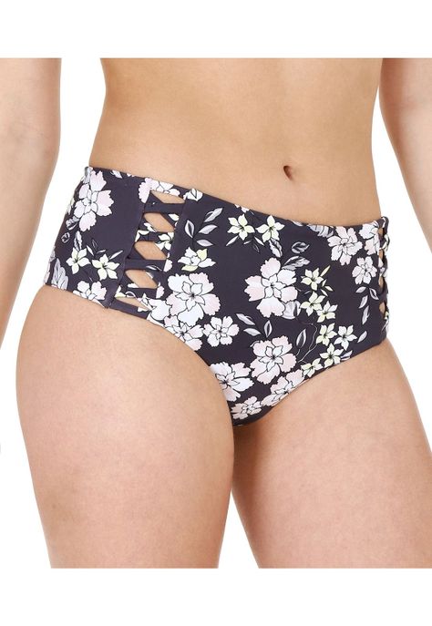 Traje de Baño Calzon Alto Mujer H2O Wear Vivos Zinc-0