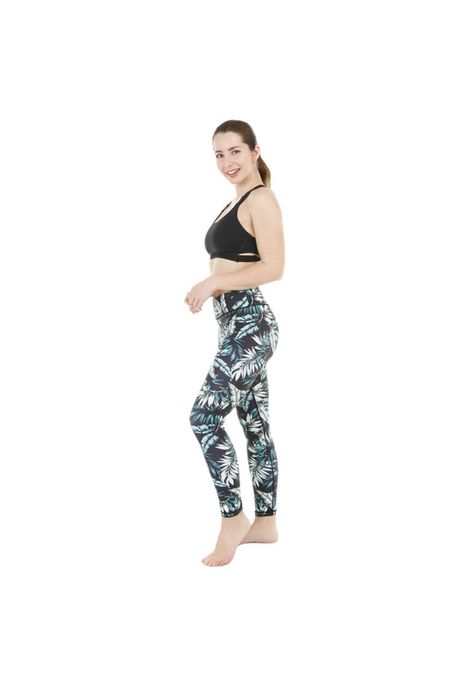 Mujer Calza Legging H2O Wear Hojas Verde-1