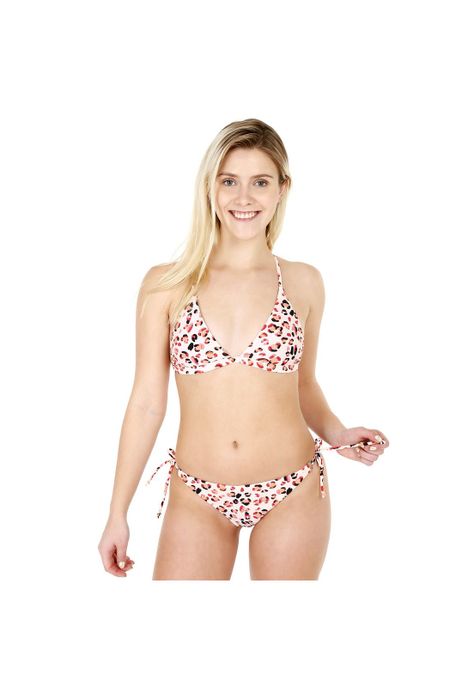 Traje de Baño Bikini Mujer Amarras H2O Wear Rosa-0