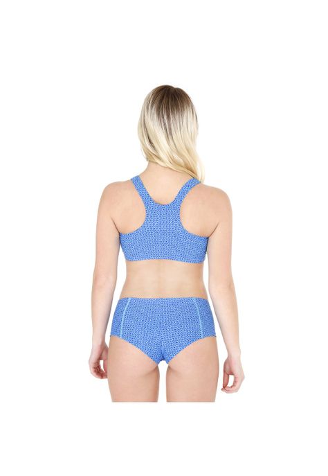 Traje de Baño Bikini Mujer Modelo Deportivo H2O Wear Turquesa-1