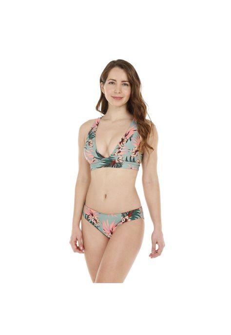 Traje de Baño Bikini Mujer H2O Wear Copa con Brillo Verde-1