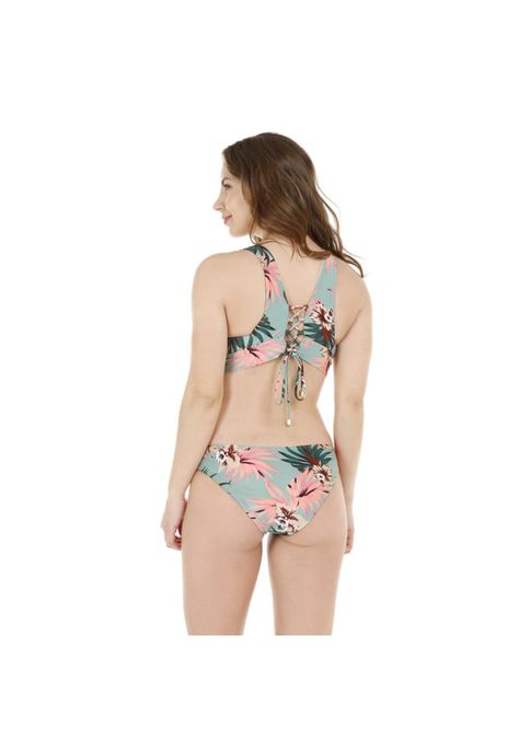 Traje de Baño Bikini Mujer H2O Wear Copa con Brillo Verde-2