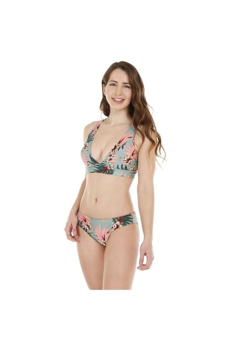 Traje de Baño Bikini Mujer H2O Wear Copa con Brillo Verde-5