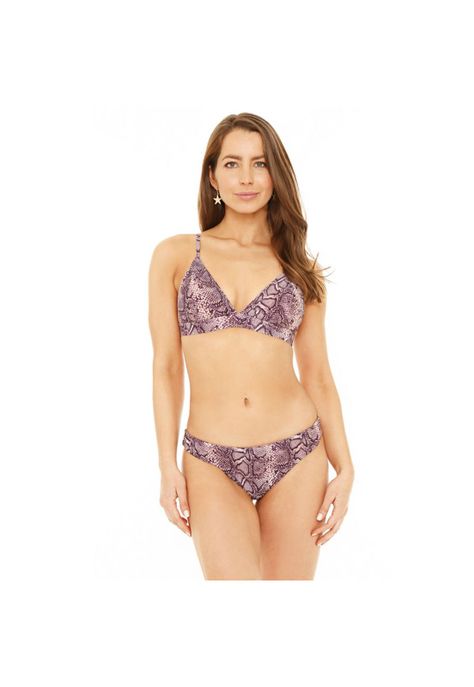 Traje de Baño Bikini Mujer H2O Wear Triangulo Banda Piton Rosa-3