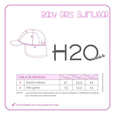 Jockey Bebe Niña UV30 H2O Wear Rosa-3