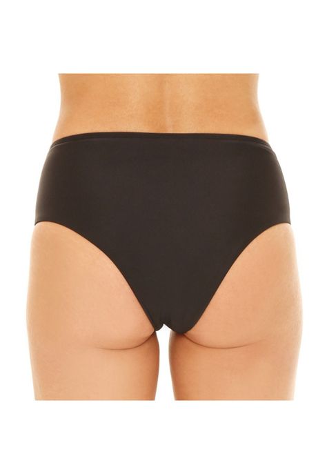 Traje de Baño Calzon Alto Mujer H2O Wear Vivos Negro-1