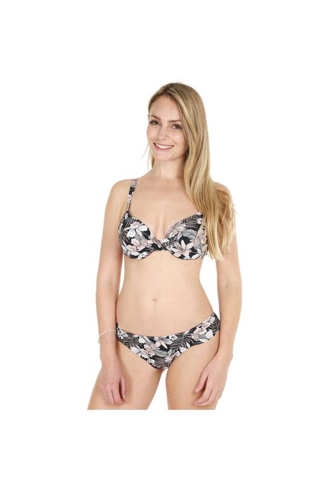 Traje de Baño Bikini Mujer H2O Wear Copa Negro Pizarra-0