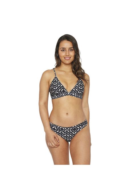 Traje de Baño Bikini Mujer H2O Wear Triangulo Banda Gris Oscuro-4