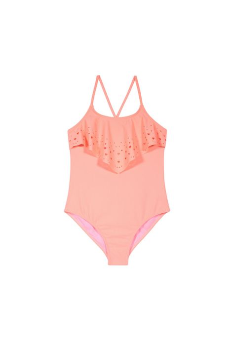Traje de Baño Teens Niña Entero UV30+ H2O Wear Coral-0