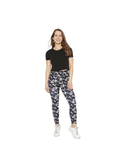 Mujer Calza Legging Con Pretina  H2O Wear Tie Dye Gris-0