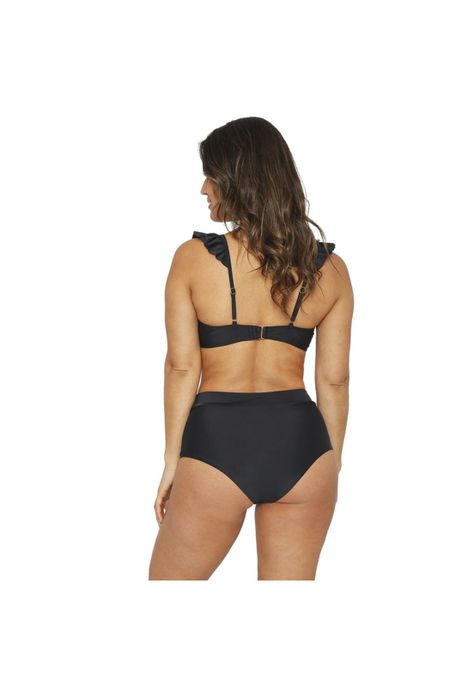 Traje de Baño Bikini Mujer H2O Wear Vuelo Calzon Alto Negro -2