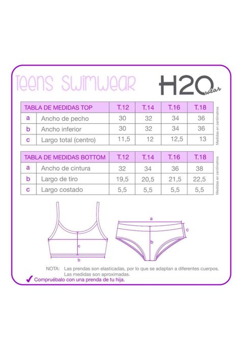 Teens Niña Bikini H2O Wear UV+30 Bretel Tie Dye Azul-2