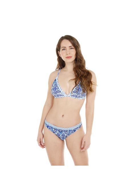 Traje de Baño Bikini Mujer H2O Wear Triangulo Compose Turquesa-0