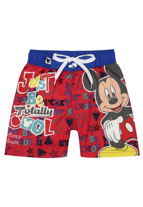 Traje de Baño Niño Short Rojo Disney Mickey-0