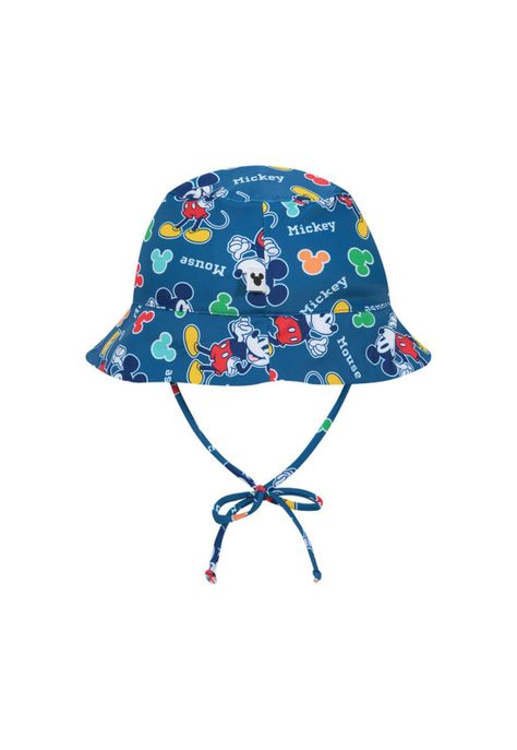 Gorro Bebe Niño UV50+ Disney Mickey Azul-1