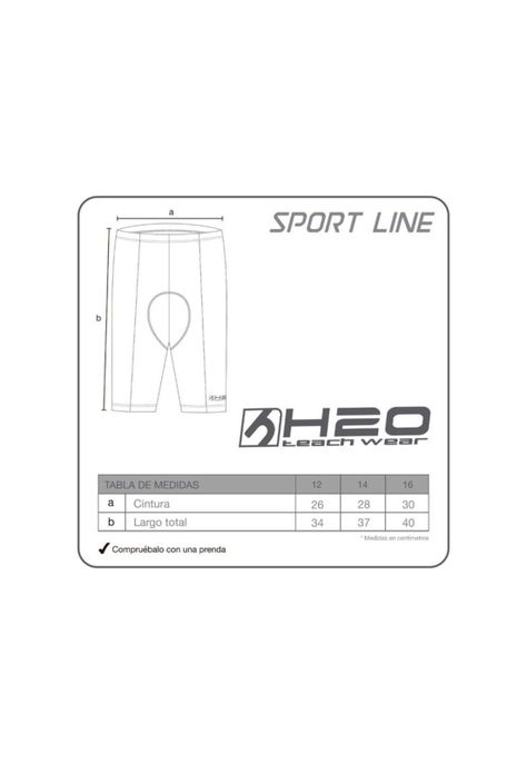 Bermuda Deportiva Teens Azul  H2O Wear-3